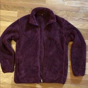 Fluffy Yarn Fleece Full-zip jacket